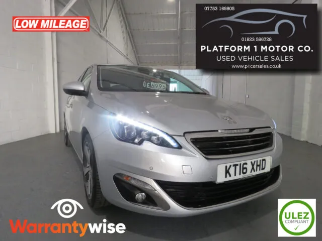 2016 1.2 PEUGEOT 308 ALLURE S/S AUTO