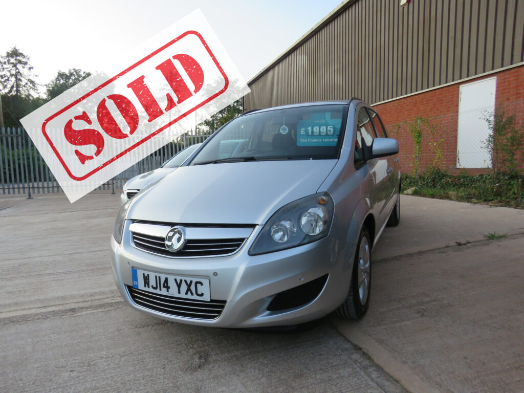 2014 1.7 VAUXHALL ZAFIRA EXCLUSIV CDTI EFLX