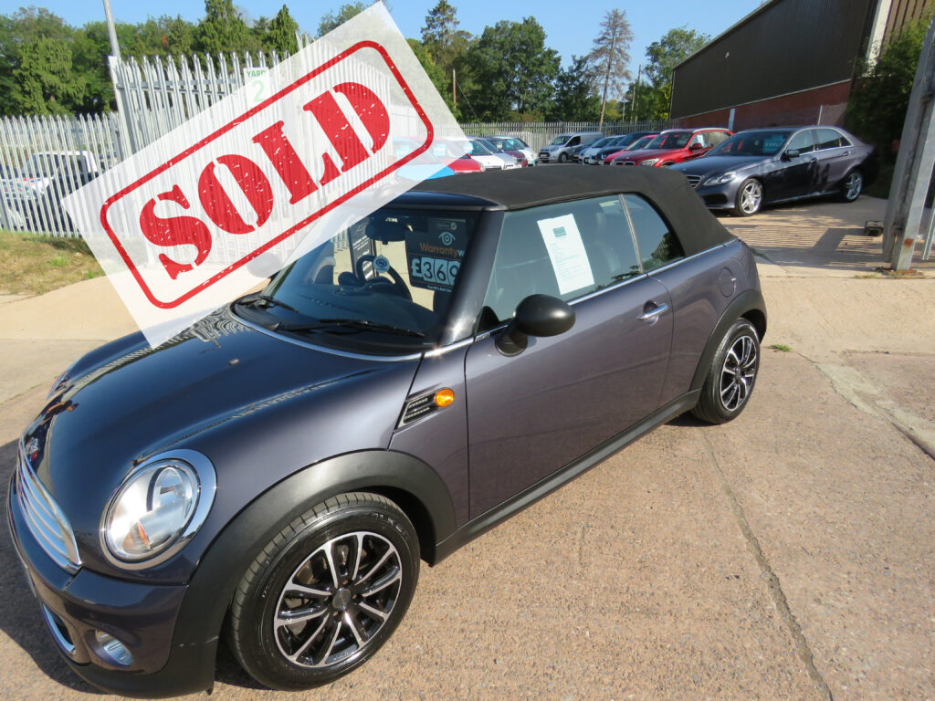 2012 1.6 MINI ONE CONVERTIBLE
