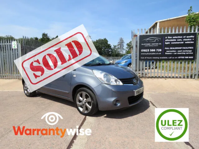 2010 NISSAN NOTE N-TEC 1.4 PETROL (PART EXCHANGE BARGAIN TO CLEAR)